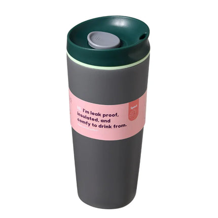 Simple Stainless Steel Vacuum Flasks Mug Insulated Coffee Cup Leakproof Lid Travel Silent Base Thermos Cups Thermal Water Bottle