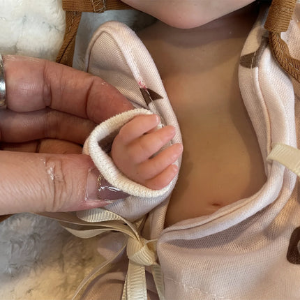 33cm Can Open Mouth Pascale Solid Silicone Reborn Baby Girls With Cute Clothes Lifelike Washable Newborn Baby Doll