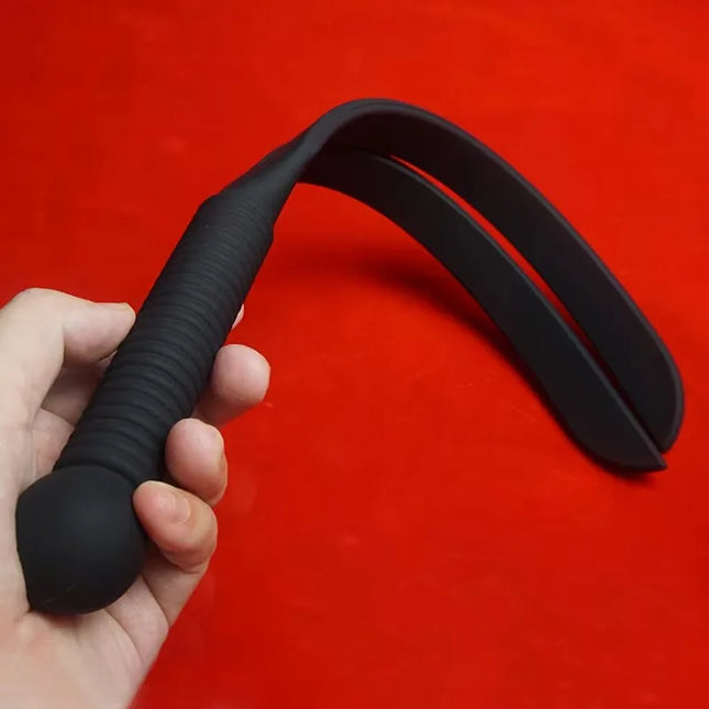 Stung Dual Tip Silicone Tawse BDSM Paddle,Spanking Tawse Whip Flogger Sex Toys for Couples,SM Adult Games
