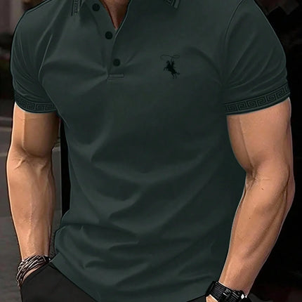 2026 Summer Men's Short-Sleeved Polo 3D Print Shirt - Breathable Lightweight Casual Simple and Versatile Men's Clothing