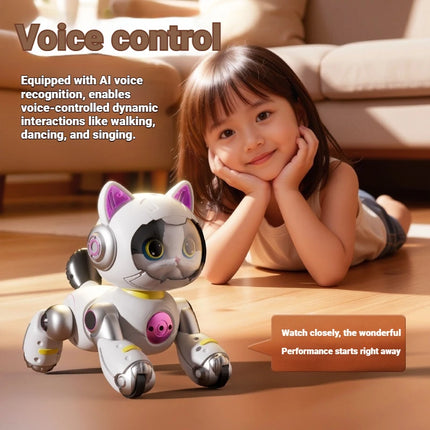 Y14 Remote Control Robot Pet 2.4 G AI Intelligent Programming Voice Controlled Smart Robot Cat Patrol Electronic Interactive Toy