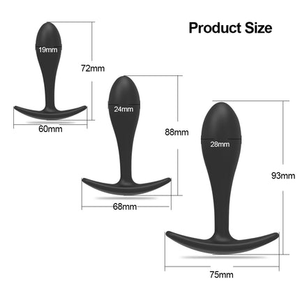 Soft Silicone Anal Toy Butt Plug Anal Plug Unisex Sex Stopper Adult Toys for Men/Women Anal Trainer for Couples Sex Products 18+