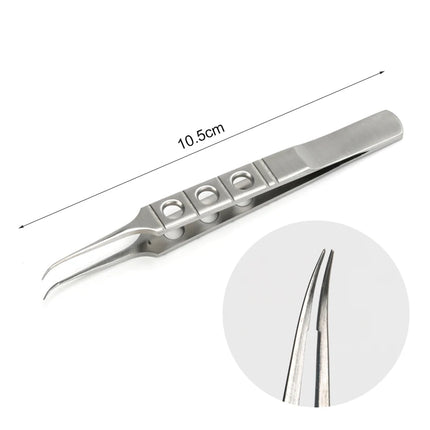 1 pc Eyelid Tweezers 10.5cm ophthalmic microsurgical instruments Ophthalmic forceps with hook platform