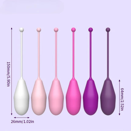 6 Set Safe Silicone Vaginal Tightening Balls Female Geisha Kegel Ball Tighten Ben Wa Vagina Muscle Trainer Sex Toy for Women