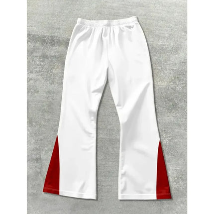 Men's Trendy Hip - hop Style Casual Sweatpants Striking Flame Elements Paired with "RICH SOON" Eye - catching for Street Wear