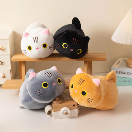 Don't miss it! A 22cm cat plush toy with classic black, white, and gray colors paired with vibrant orange. A must-have for every
