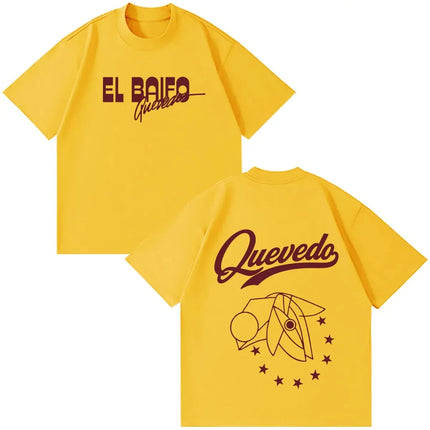Summer Short-sleeved QUEVEDO EL BAIFO Album 2026 Tour Print T Shirt Men Women Fashion T-shirt Cotton Casual Vintage T-shirts Top