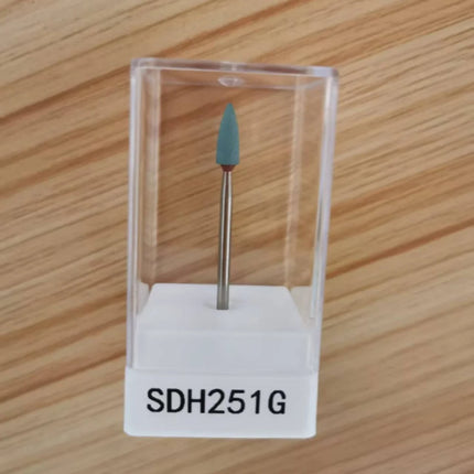 5PCSDental Diamond Poloshing for Zirconia Medium Deatal Lab Grinding Ceramics Crowns Polisher Stone Burs