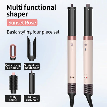 High-Speed Hair Dryer 6 in 1 Set 150000 RPM Ionic Blow Dryer with Diffuser Fast Drying for Thick Curly Hair Women Gift