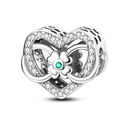 925 Silver Color Star Moon Heart Safety Chain CZ Beads Angle Wing Pendant Fit Bangle Charms Bracelet DIY Women Original Jewelry