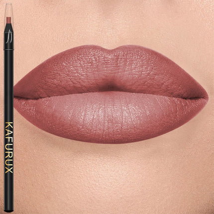12 Colors Matte Lip Liner Pen Long Lasting Lip Glaze High Pigment Lip Tint Waterproof Red Brown  Lipliner Korean Makeup Gifts