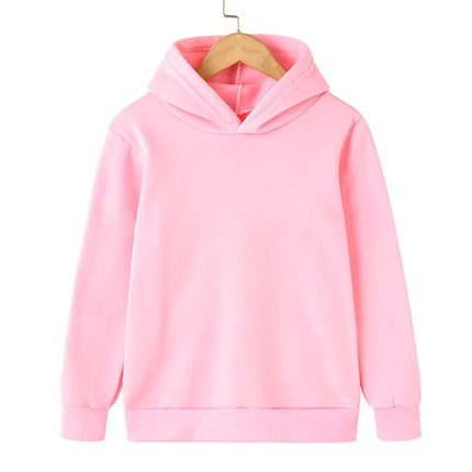 New autumn and winter warm children's hoodie pullover for boys and girls, casual cute cartoon children's hoodie