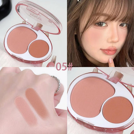 Blush Powder Palette Natural Matte Brighten  Potato Mud Milk Peach Pink Purple Apricot Rubores Rouge Korean Dupes Blusher Makeup