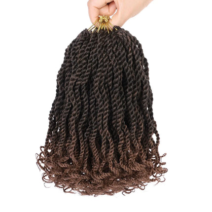 12inch Senegalese Twist Crochet Braid Hair Pre-Circled Twist Braids Goddess Synthetic Braid Hair Perfect for Halloween Christmas