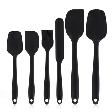 6pcs Kitchen Bakehouse Cream Spatula Bbq Brush Set Silicone Kitchenware Cake Spatula Baking Set Tools
