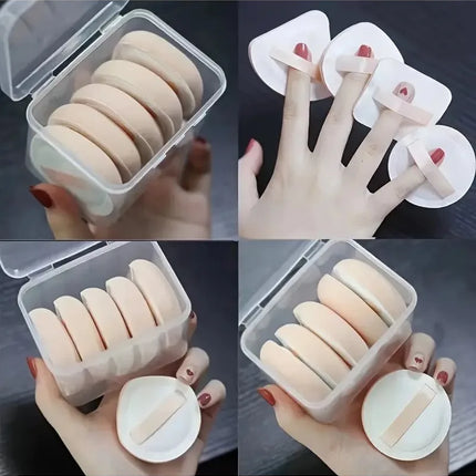 5pcs Portable Foundation Powder Puffs Drop Shape Beauty Makeup Sponge Blender Travel Women Makeup Tools
