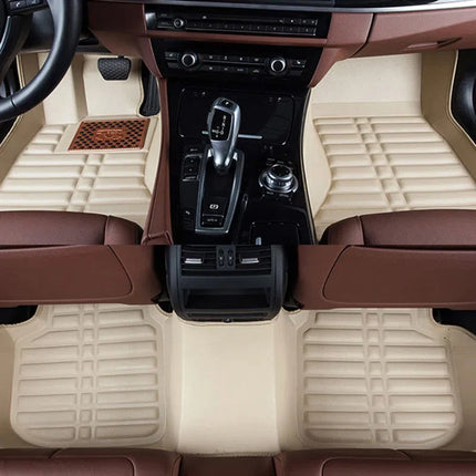For Honda Civic 10th Gen FC FK 2016~2021 Car Floor Mat Custom Foot Parts Leather Panel Liner Pads Rug Interior Accessories