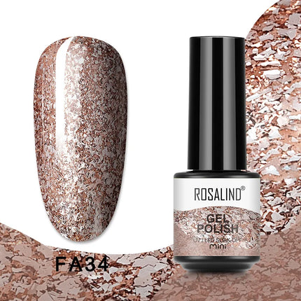 ROSALIND Gel Nail Polish UV Base Top Coat Soff Off Stamping Polish All For Art Manicure Semi Permanant Gel Nail Fast Shipping