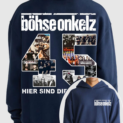 Böhse Onkelz Printed Hoodies Vintage 90s Bohse Onkelz Heavy Rock Hoodies Oversized Women Men Pullover Hoodies Streetwear Hoodies