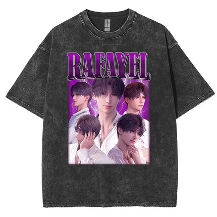 Funny Girl Dinner Caleb Graphic Tee Shirt Love and Deepspace Novelty Cotton T Shirts Fashion High Quality Vintage Washed T-Shirt