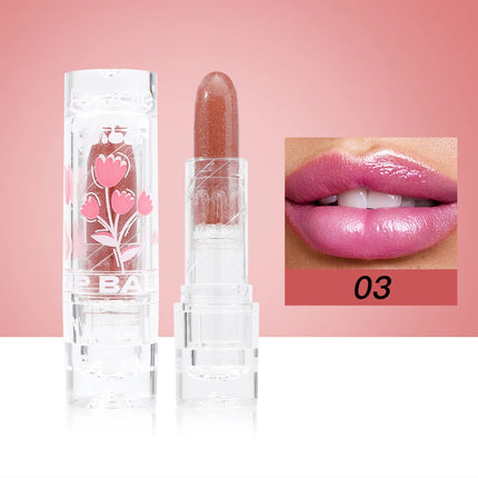 Febble Color Changing Lip Balm Moisturizing Hydrating Lip Gloss 3 Color Plumping Lip Care Makeup For Autumn And Winter