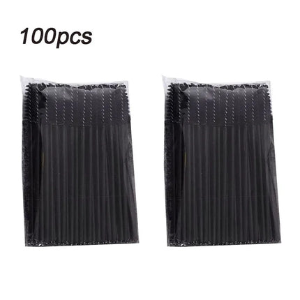 New 100pcs Eyelash Extensions Brush Microbrush for Eyelashes Spoolie Brushes Eyebrow Comb Brushes Makeup Cosmetic Tools HZS24