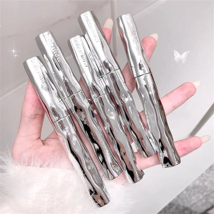 Silver Silk Fiber Matte Mascara Makeup Ultra-Fine Brush Lengthens Eyelashes Waterproof Fast Dry Eyelash Extension Mascara Makeup