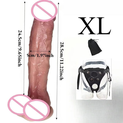 Wearable Strap on Realistic Dildos for Women G Spot Vagina Stimulation Big Penis Butt Plug Anal Masturbators Products Sex Toys