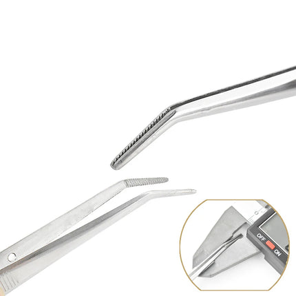 10 20PCS Stainless Steel Dental Cotton Tweezers Filling Clip Nail Art Nippers for Professional Medical Surgical Instruments