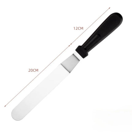 3pcs 6/8/10inch Cake Decorating Angled Butter Cream Icing Spatula Stainless Steel Offset Frosting Spatulas Baking Knife Smoother