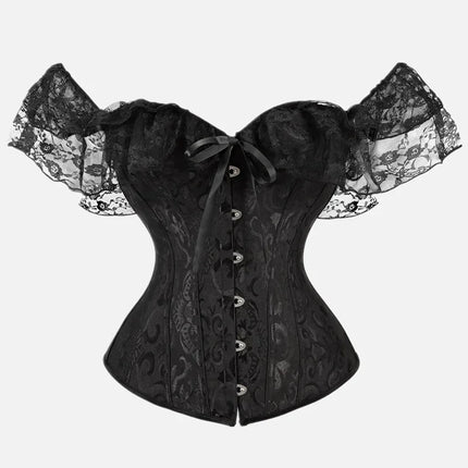 Lace Corset Top Women Shapewear Fajas Waist Trainer Slimming Lingerie Blouses Body Shaper Woman Corsets Sexy Outwear Shaping Tops