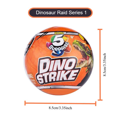 Zuru Mini Brand Toy Orange Ball 5 Surprise Egg Blind Box Capsules Can Collect Dinosaur Strike Battle Series Gifts