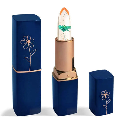 Temperature Color Changing Lip Balm Crystal Jelly Flower Lipstick Gloss Nutritious Lasting Moisturizing Non-Stick Cup Makeup New