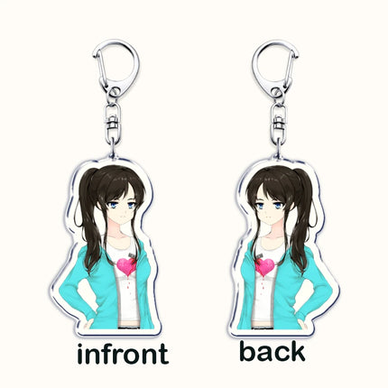 Popular Game Class of 09 Figures Keychains for Accessories Bag Nicole Jecka Kylar Kelly Karen Ari Keyrings Jewelry Friends Gifts