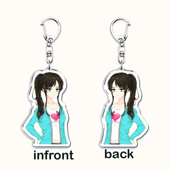 Popular Game Class of 09 Figures Keychains for Accessories Bag Nicole Jecka Kylar Kelly Karen Ari Keyrings Jewelry Friends Gifts