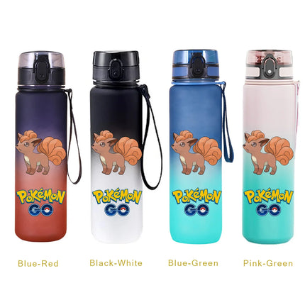 650ML Pikachu Anime Pokemon Portable Plastic Water Bottle High Capacity Outdoor Pikachu Water Cup for Kids Sports Water Bottle