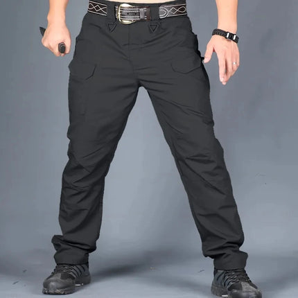 Quick Dry Outdoor Pants Multi Pockets Elastic Tactical Pant Waterproof Plus Size 6XL Casual Cargo Trousers Men Clothing
