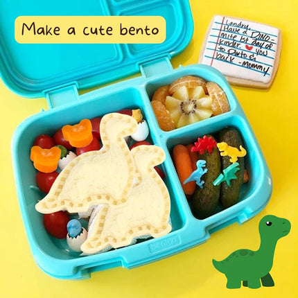 Sandwich Cutter And Sealer Set For Kids Children Food Cookies Bread Toast Maker Mold Fruit Vegetable Cutters Shapes Baking Tools