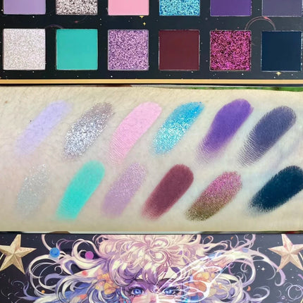 Anthemy 12 Color Eyeshadow Palette Backlight Butterfly Matte Chameleon High Pigmented Shimmer Flash Spotlight Eye shadow