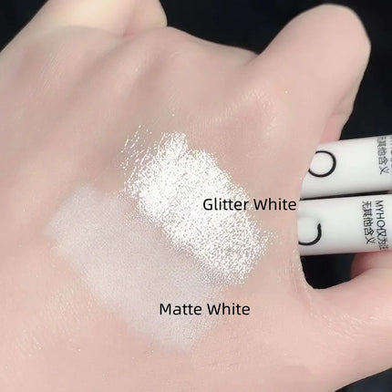 Glitter Highlighter Pen Pearlescent Lying Silkworm Pencils 1Pc Waterproof Long-lasting Brightening Eyes Stick Silver Eye Make Up