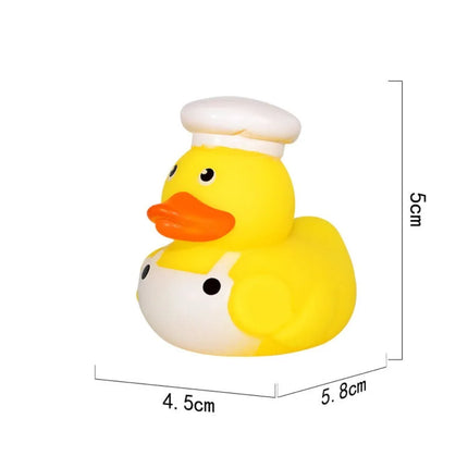 Toddler Baby Play Water Toys Little Yellow Duck Bath Toy Squeeze Sound Rubber Ducky Toys Kids Swimming Funny Toys