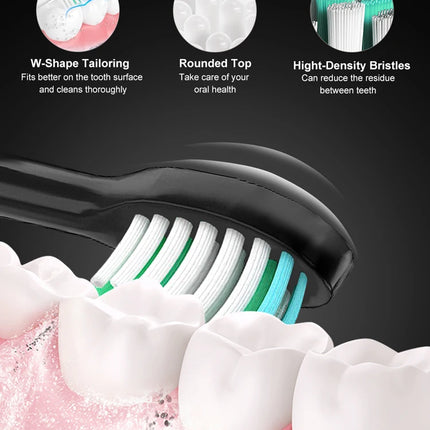 Sonic Electric Toothbrush Smart Ultrasonic Dental Teeth Whitening Rechargeable Adult Tooth Brush Sarmocare S100 With8 Brush Head