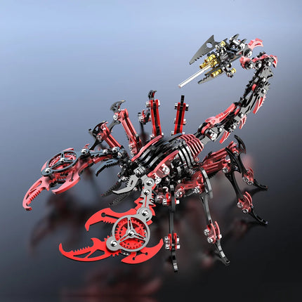 3D Metal Puzzle for Adults, Mechanical Scorpion Insect Model Kit, DIY Metal Building Puzzle Set, Assembly Toy Gift for Men Boys