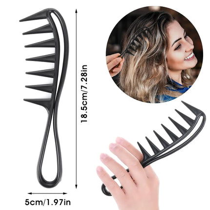 Tooth Comb Hair Styling Accessories 3PCS / 5 PCS Wide Afro Coarse Comb Anti-Static Hairdressing Tool for Men Women Daily Use