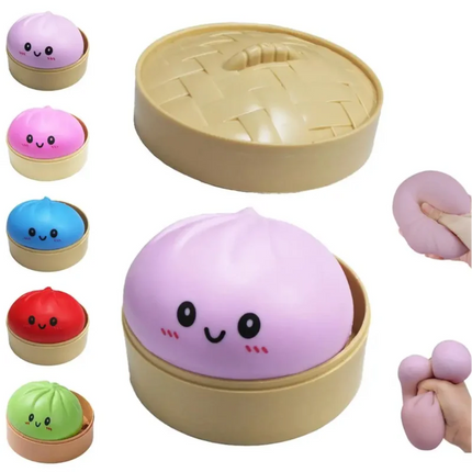 Simulation Colorful Dumpling Squishy Pressure Ball Slow Rebound Soft Pinch Stress Relief Squeeze Toys Gifts for Kids ＆ Adults