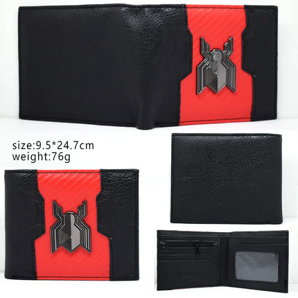 Superhero Series Venom Metal Float Wallet Villain Black Spider Student Universal Coin Purse Portable Wallet