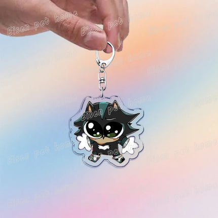 Cute Cartoon Hedgehog Keychain Accessories Bag Charms Anime Animal Meme Keychains Keyrings Jewelry Fans Gift