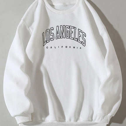 Casual Women Sweatshirts Chicago USA Letter Prints Pullover Fashion Crewneck Oversize Hoodie Fleece Warm Female Autumn Clothes