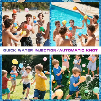 666pcs reusable colorful self sealing water bombs soft water polo for kids adults outdoor toys for garden pool beach244