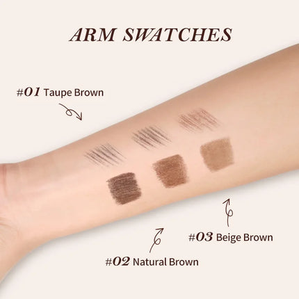 Flower Knows Sweetie Bear Dual Ended Brow Gel and Pencil Set Waterproof Long Lasting Smudge Proof Natural Eyebrow Makeup Kit
